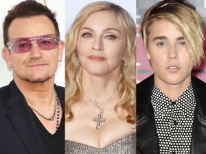 U2やマドンナ、ジャスティン・ビーバーら多くのセレブがパリ同時多発テロの被害者を追悼