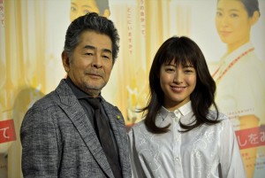 古谷一行、瀧本美織、ドラマ『わたしをみつけて』記者会見にて