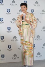 藤原紀香、「WASPA グランドオープンプレス発表会」にて