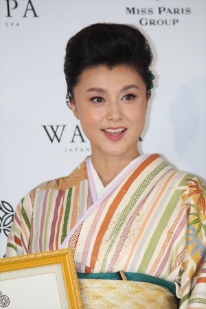藤原紀香、「WASPA グランドオープンプレス発表会」にて