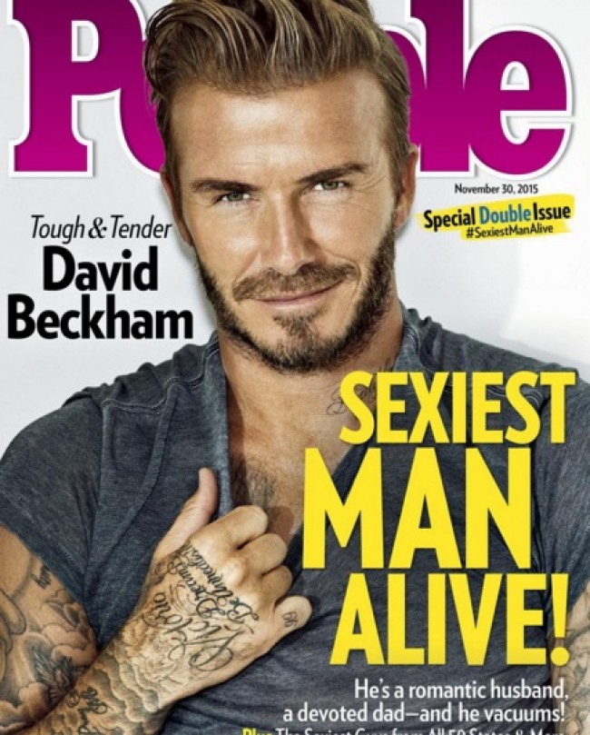 2015年ピープル誌「最もセクシーな男性」はデヴィッド・ベッカム!