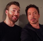 R・ダウニー・Jr ＆ C・エヴァンス、『アベンジャーズ』コンビが2ショット