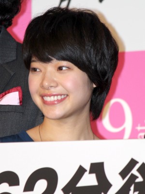 『ピンクとグレー』完成披露イベントに登壇した岸井ゆきの