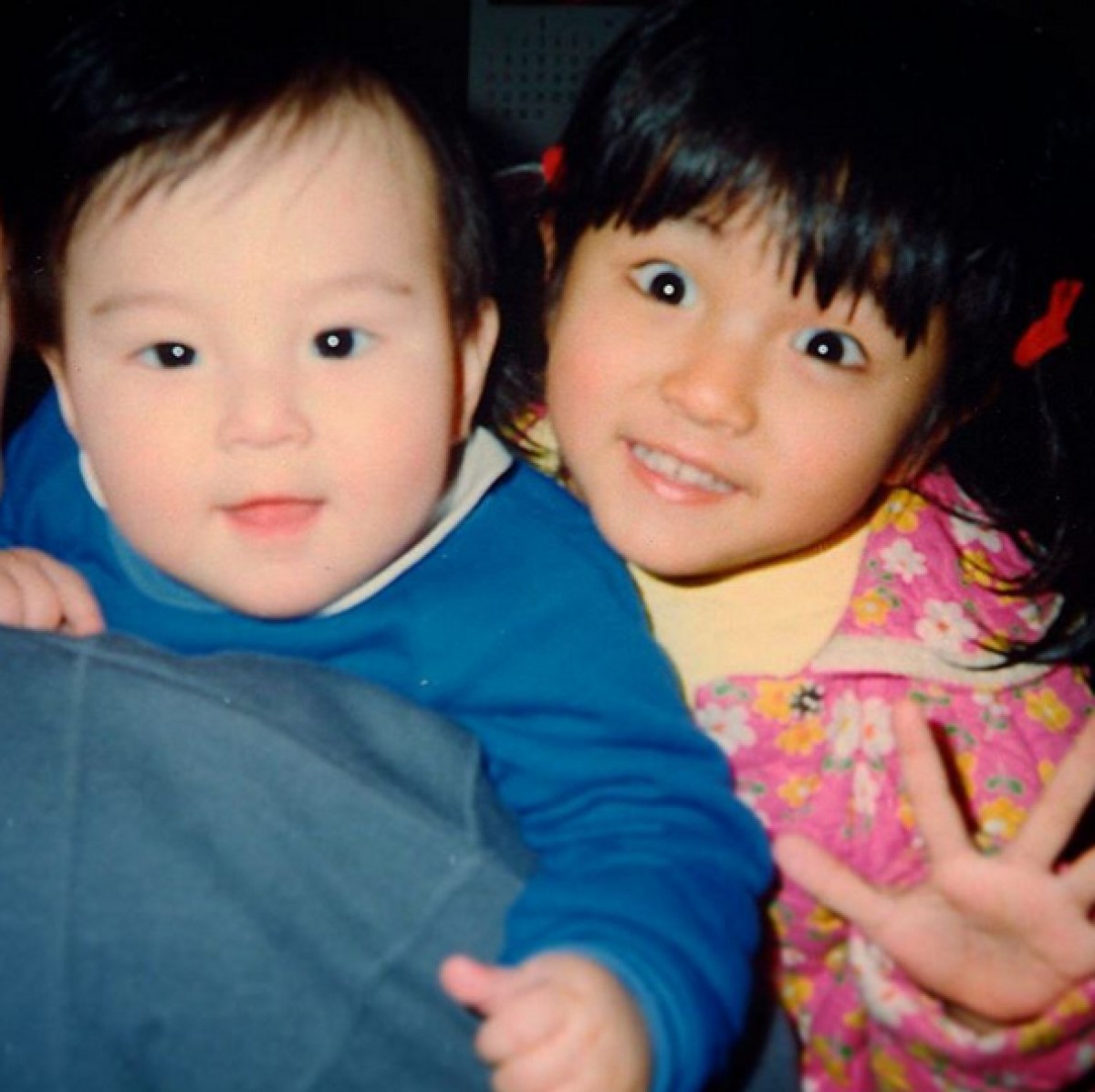 満島真之介&ひかり、幼少期の2ショット