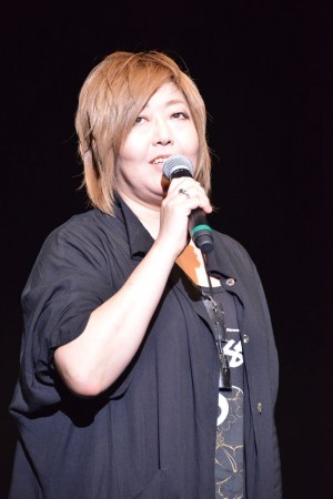 「ダンガンロンパ」プロジェクト発表会に出席した緒方恵美