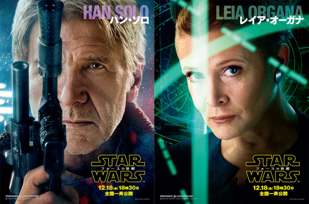 『スター・ウォーズ/フォースの覚醒』 ハン・ソロ&レイアのキャラクターバナー