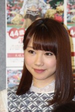 『44歳のチアリーダー!!』完成試写会に登壇した石田亜佑美