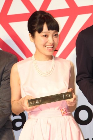 「Yahoo！検索大賞2015」発表会に出席した金田朋子