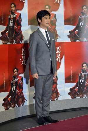 大河ドラマ『真田丸』初回完成試写会に出席した堺雅人