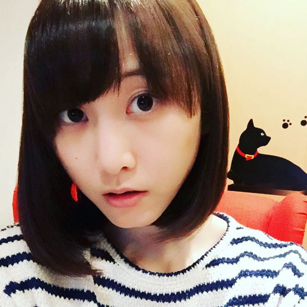 松井玲奈が公開したボブヘアーの写真