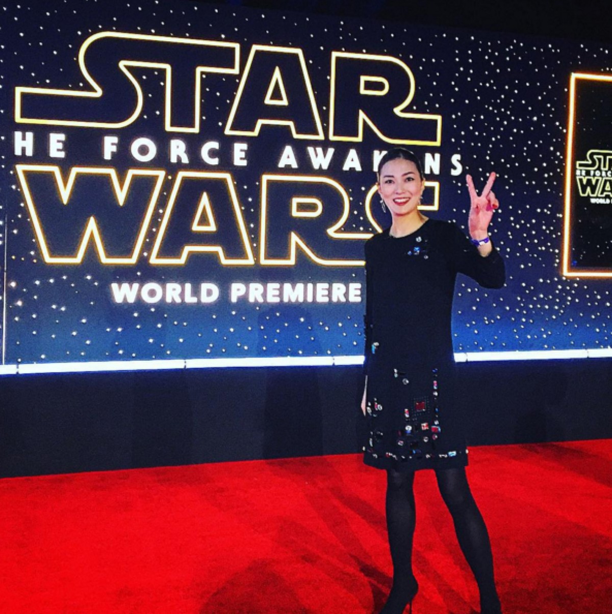 板谷由夏、『スター・ウォーズ/フォースの覚醒』世界先行上映会に参加