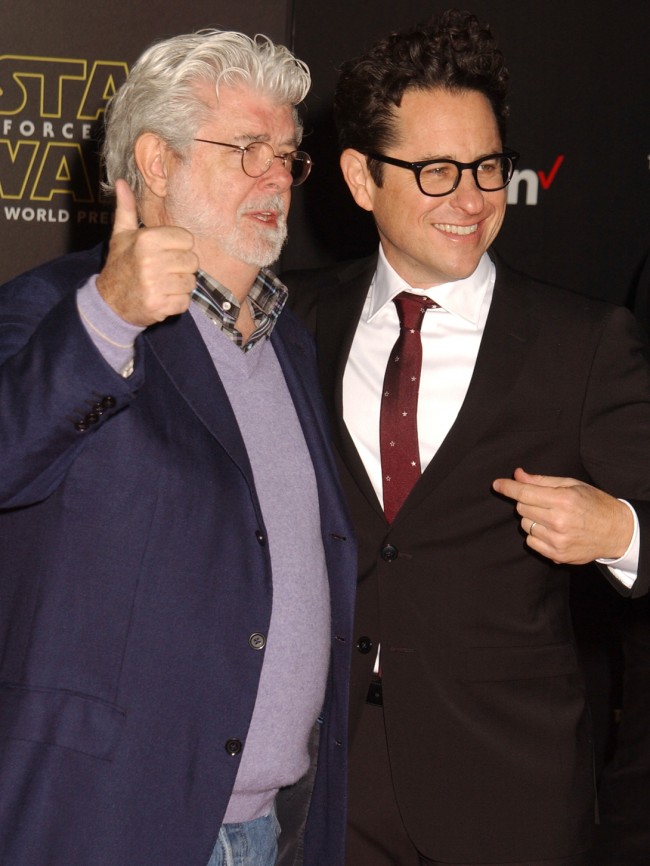 ジョージ・ルーカス&J・J・エイブラムス、『スター・ウォーズ/フォースの覚醒』LAプレミアにて