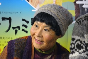 NHKスペシャルドラマ『富士ファミリー』記者会見に出席した片桐はいり	