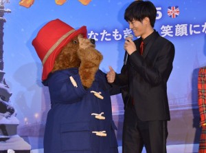 映画『パディントン』日本語吹替版完成披露試写会に登壇した松坂桃李