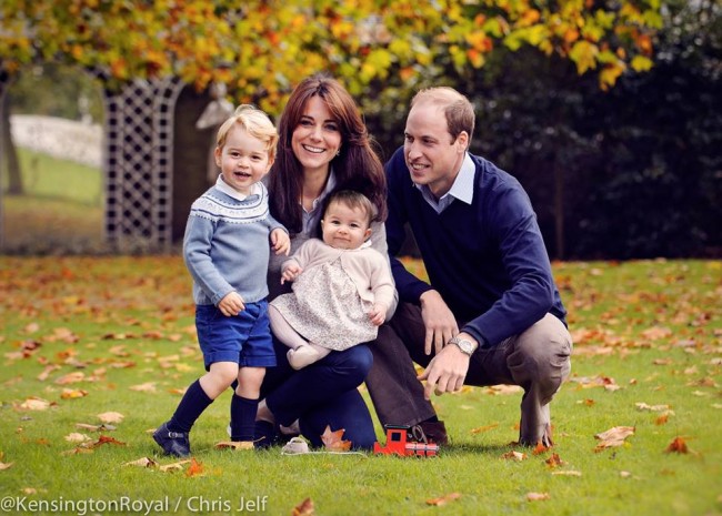 ウィリアム王子、キャサリン妃、ジョージ王子、シャーロット王女