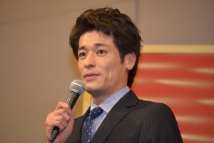 『信長燃ゆ』製作発表記者会見に出席した佐藤隆太
