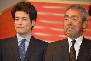 『信長燃ゆ』製作発表記者会見の様子