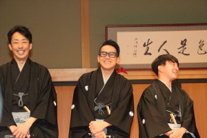 ドラマ『赤めだか』完成披露舞台挨拶の様子