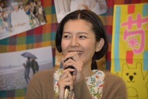 主演映画『グッド・ストライプス』『海のふた』のDVD発売イベントに登場した菊池亜希子