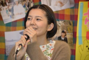 主演映画『グッド・ストライプス』『海のふた』のDVD発売イベントに登場した菊池亜希子