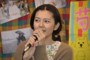 主演映画『グッド・ストライプス』『海のふた』のDVD発売イベントに登場した菊池亜希子