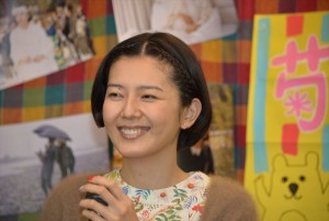 主演映画『グッド・ストライプス』『海のふた』のDVD発売イベントに登場した菊池亜希子