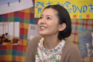 主演映画『グッド・ストライプス』『海のふた』のDVD発売イベントに登場した菊池亜希子