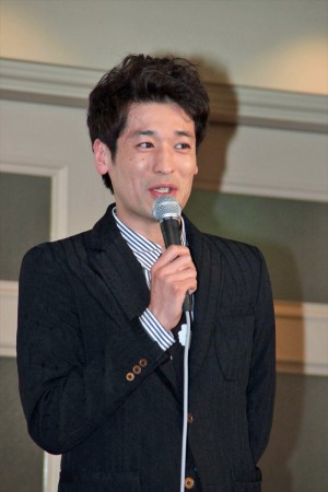 ドラマ『ナオミとカナコ』制作発表会に出席した佐藤隆太