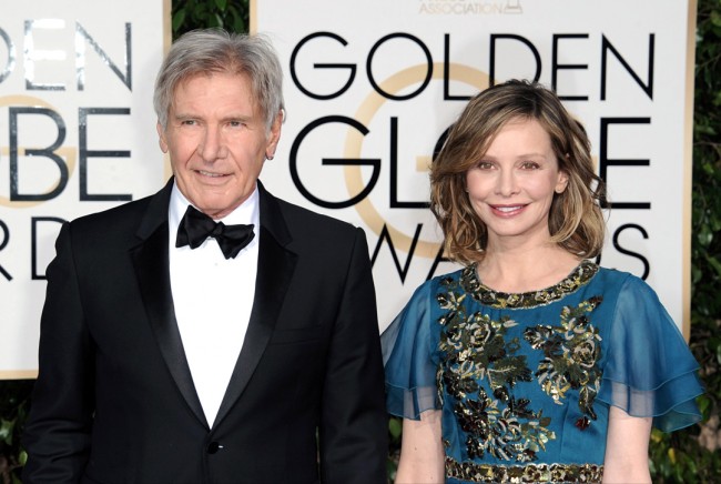 第73回ゴールデン・グローブ賞、Golden Globe Awards 2016、20160110、ハリソン・フォード、Harrison Ford、キャリスタ・フロックハート、Calista Flockhart