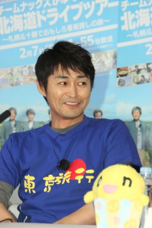 『ハナタレナックス』全国放送第2弾記念“サプライス記者会見”に登場した安田顕