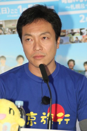 『ハナタレナックス』全国放送第2弾記念“サプライス記者会見”に登場した音尾琢真