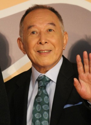 映画『家族はつらいよ』完成報告会見に登壇した橋爪功