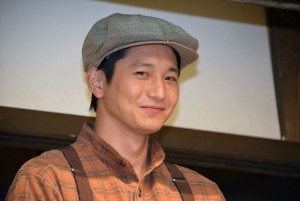 朝ドラ『とと姉ちゃん』スタジオ取材会に出席した向井理