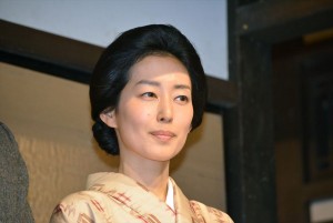 朝ドラ『とと姉ちゃん』スタジオ取材会に出席した木村多江