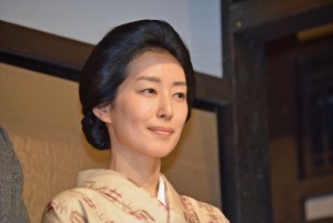 朝ドラ『とと姉ちゃん』スタジオ取材会に出席した木村多江