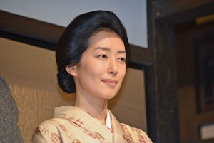 朝ドラ『とと姉ちゃん』スタジオ取材会に出席した木村多江