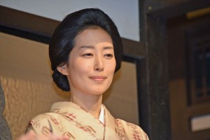 朝ドラ『とと姉ちゃん』スタジオ取材会に出席した木村多江