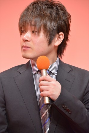 『聖戦ケルベロス 竜刻のファタリテ』製作発表会見に登壇した松岡禎丞