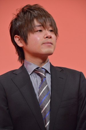 『聖戦ケルベロス 竜刻のファタリテ』製作発表会見に登壇した松岡禎丞