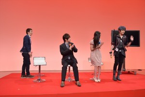 『聖戦ケルベロス 竜刻のファタリテ』製作発表会見の様子