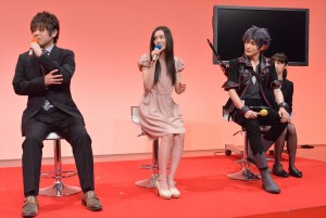 『聖戦ケルベロス 竜刻のファタリテ』製作発表会見の様子