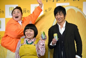 「キリン 本搾りチューハイ」新CM発表会の様子