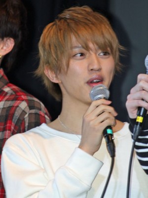 映画『薄桜鬼SSL～sweet school life～ THE MOVIE』完成披露イベントに登壇した石渡真修