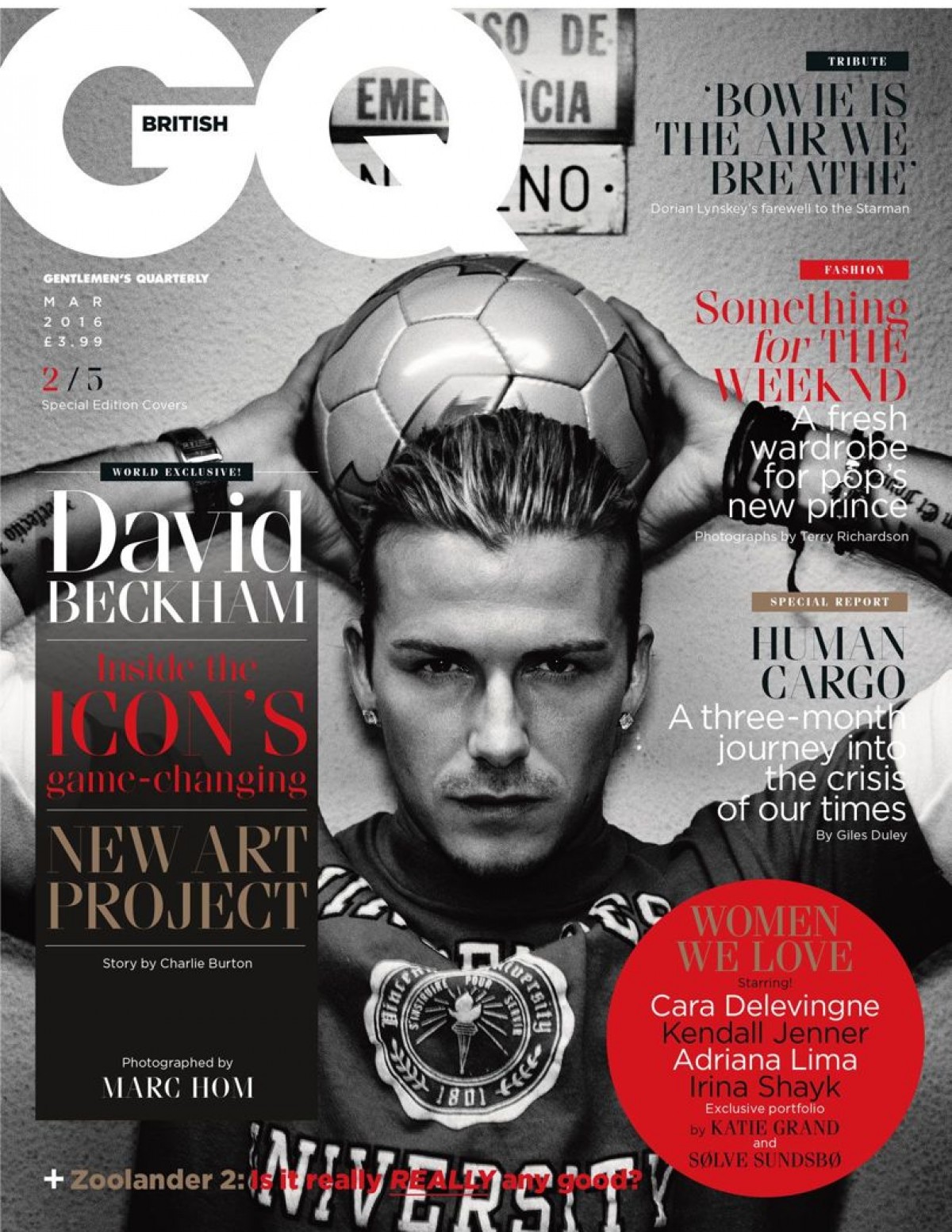 デヴィッド・ベッカム、“人生を象徴する写真”5枚が英GQ誌カバーに