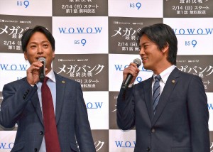 『連続ドラマW　メガバンク最終決戦』完成披露試写会に登壇した桐谷健太、椎名桔平