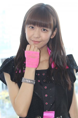 インタビューに応じたJuice＝Juice宮崎由加