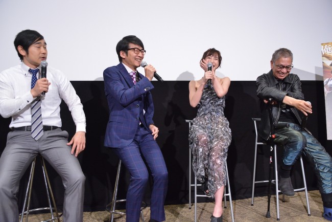 ハマカーン（浜谷健司・神田伸一郎）、篠田麻里子、三池崇史監督、映画『テラフォーマーズ』完成直前イベントに登場