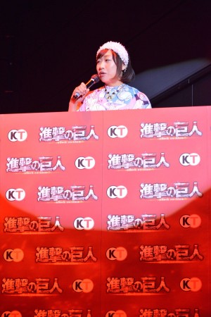 新作ゲーム『進撃の巨人』完成発表会にて