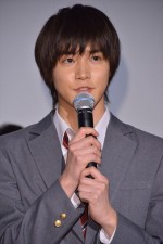 白石隼也、『グッドモーニング・コール』完成披露試写会にて