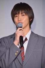 白石隼也、『グッドモーニング・コール』完成披露試写会にて